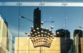 Logo in 3-D of Crown Melbourne casino