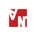 Red A N Unique Logo