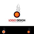 Cigarette Fire Logo Template