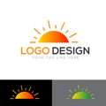 Sun Rising Logo Template