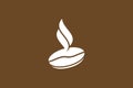 Coffee bean, aroma coffee logo