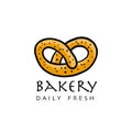 Logo design for Bakery Shop, pretzel icon