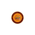 Logo design burger vector