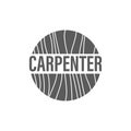 Logo design Concept about Carpenter - Fine Wood - Hand Made - Furnishing