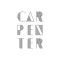 Logo design Concept about Carpenter - Fine Wood - Hand Made - Furnishing