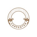 Logo design Concept about Carpenter - Fine Wood - Hand Made - Furnishing