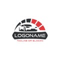 Logo design concept related to automotive service, car dealer, car wash and salon, auto detailing