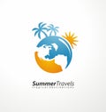 Logo design concept for travel agency