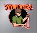 Yoyo players logo design creative art