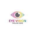 Creative and elegant of line art eye logo concept Royalty Free Stock Photo