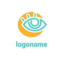 Logo design eye vector template.