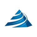 BLUE PIRAMID Modern logo design