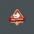 Crispy Fried Chicken Logo Design Royalty Free Stock Photo