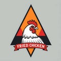 Crispy Fried Chicken Logo Design Royalty Free Stock Photo