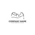 Logo design Horse Dog Cat vector Royalty Free Stock Photo