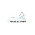 Logo design Horse Dog Cat vector Royalty Free Stock Photo