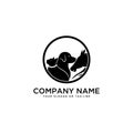 Logo design Horse Dog Cat vector Royalty Free Stock Photo