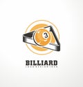 Logo design idea for billiard club
