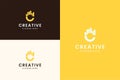 Logo design letter C Minimalist design idea Creative New Royalty Free Stock Photo