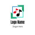 Logo Design Music instruments logo, Icon And Template With White Background Royalty Free Stock Photo