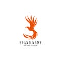 Design phoenix vector template white background