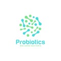 Logo design related to probiotics bacteria