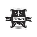 Logo design for skiing