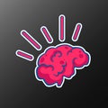 Logo design with symbol brain