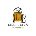 Logo design template for beer house, bar, pub, brewing company, brewery, tavern, taproom, alehouse, beerhouse, dramshop