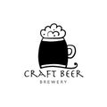Logo design template for beer house, bar, pub, brewing company, brewery, tavern, taproom, alehouse, beerhouse, dramshop