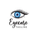 Eye Care, Beauty Shop, and Optician Vector Design Logo Template Royalty Free Stock Photo