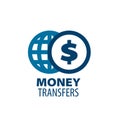 Vector logo remittances Royalty Free Stock Photo
