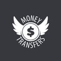 Vector logo remittances Royalty Free Stock Photo