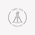 Logo Design three-Legs Royalty Free Stock Photo