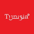 Logo Design for Tunisia in English-Arabic Words in one design with red and white colors