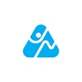 Logo design about ultra marathon, or trail running