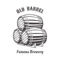 Logo design with wooden beer barrels