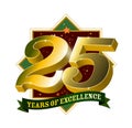 Logo design for 25 years of excellence