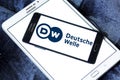 Deutsche Welle broadcaster logo Royalty Free Stock Photo