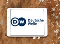 Deutsche Welle broadcaster logo Royalty Free Stock Photo