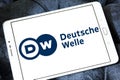 Deutsche Welle broadcaster logo Royalty Free Stock Photo