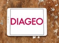 Diageo alcoholic beverages company logo Royalty Free Stock Photo