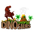 Logo Dinosaurs World. Royalty Free Stock Photo