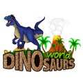 Logo Dinosaurs World. Royalty Free Stock Photo