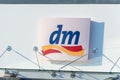 Logo of dm-drogerie markt.