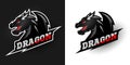 Logo Dragon, sporty style. Two options.