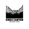 Logo drawing of kings canyon national park