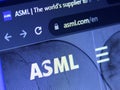 ASML semiconductor company logo Royalty Free Stock Photo
