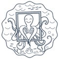 Logo for education octopus