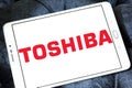 Toshiba logo Royalty Free Stock Photo